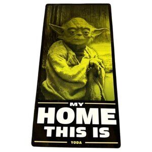 Metal Sign Star Wars Yoda “My Home This Is”